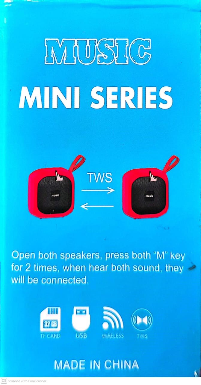 X-319 Bluetooth, USB, SD Card & FM Radio Supported Mini Speaker